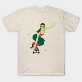Green Skater Girl T-Shirt